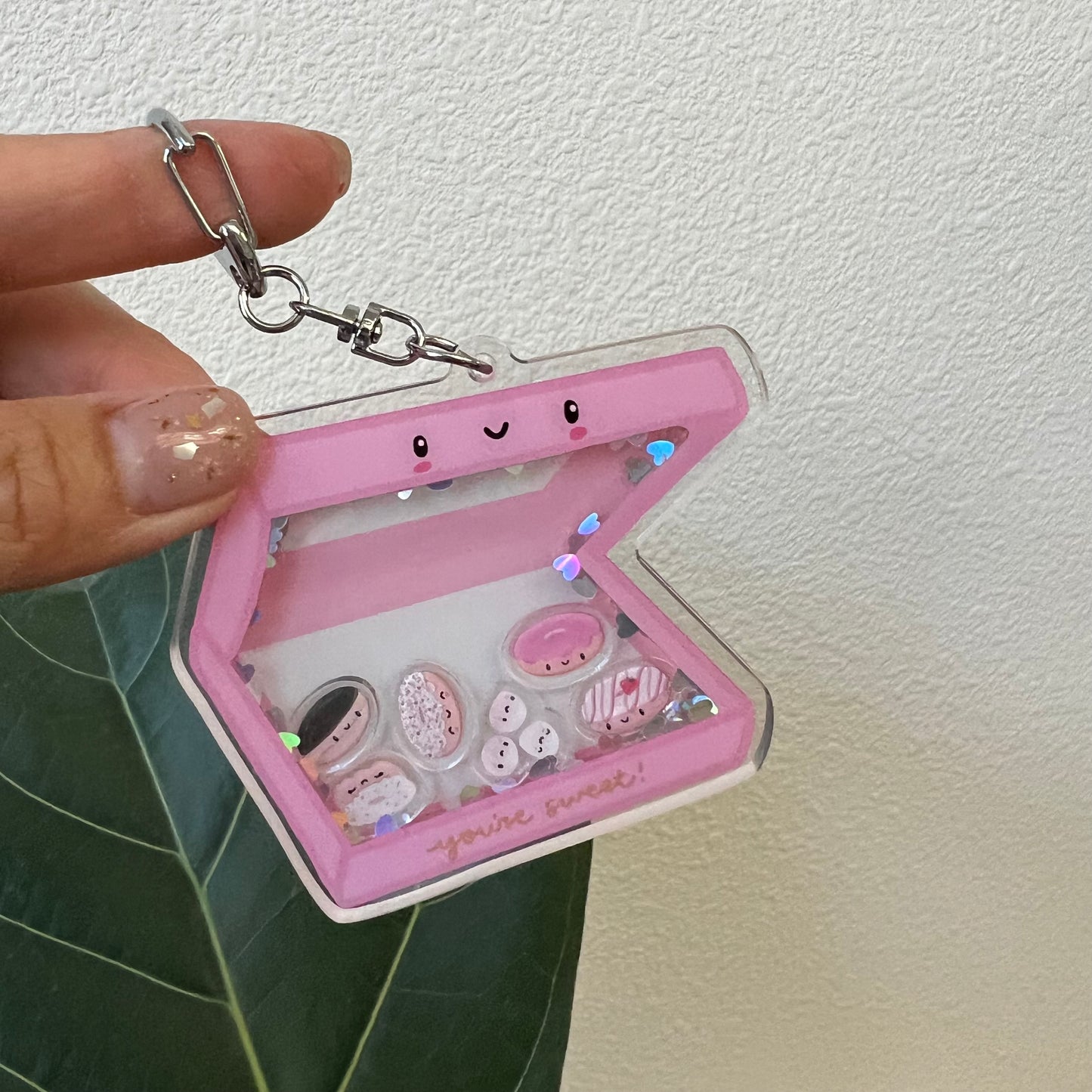 Doughnuts Shaker Keychain