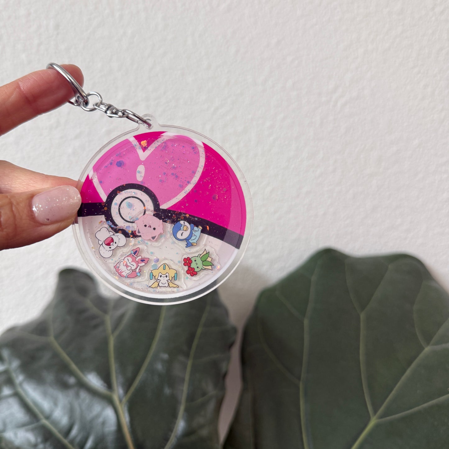 LOVE BALL! Liquid Keychain