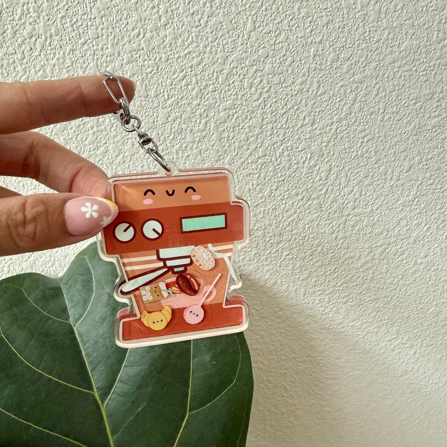 ESPRESSO MACHINE Liquid Keychain