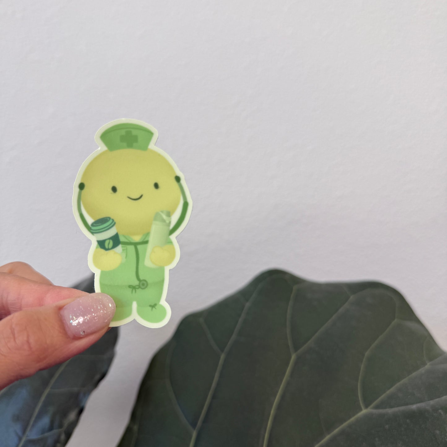 Glow in the Dark NURSE Trinket Sticker