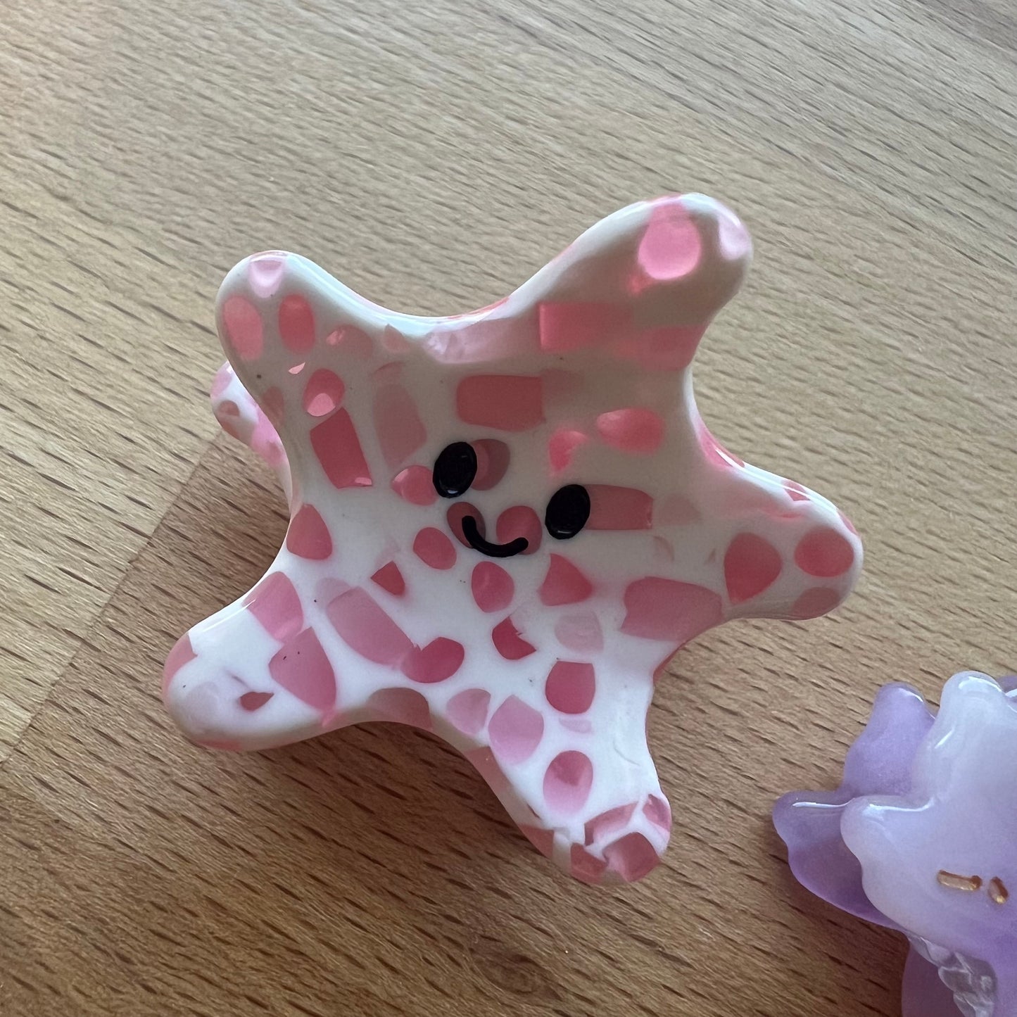 Ocean Buddies MINI CLAW CLIP: Set of TWO- Starfish & Octopus