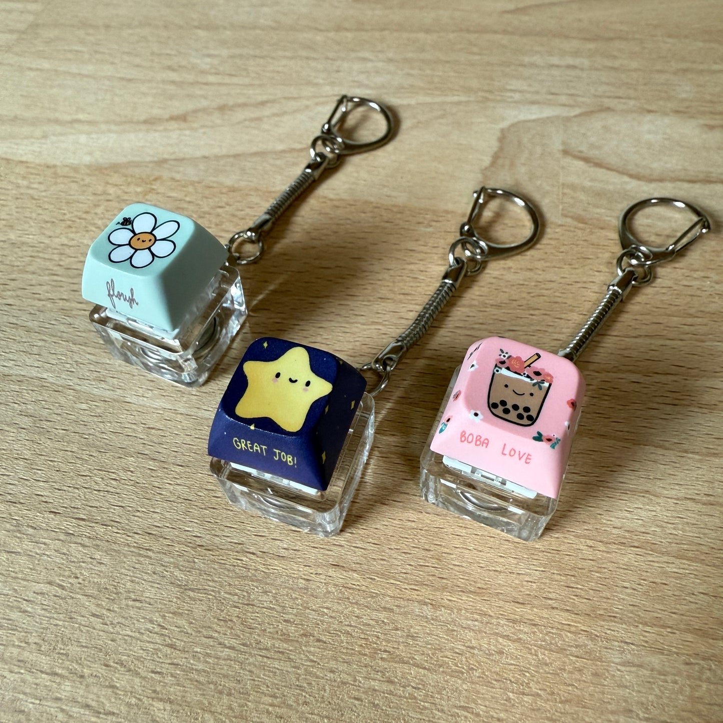 KEYCAP Clicky Keychain: choose one