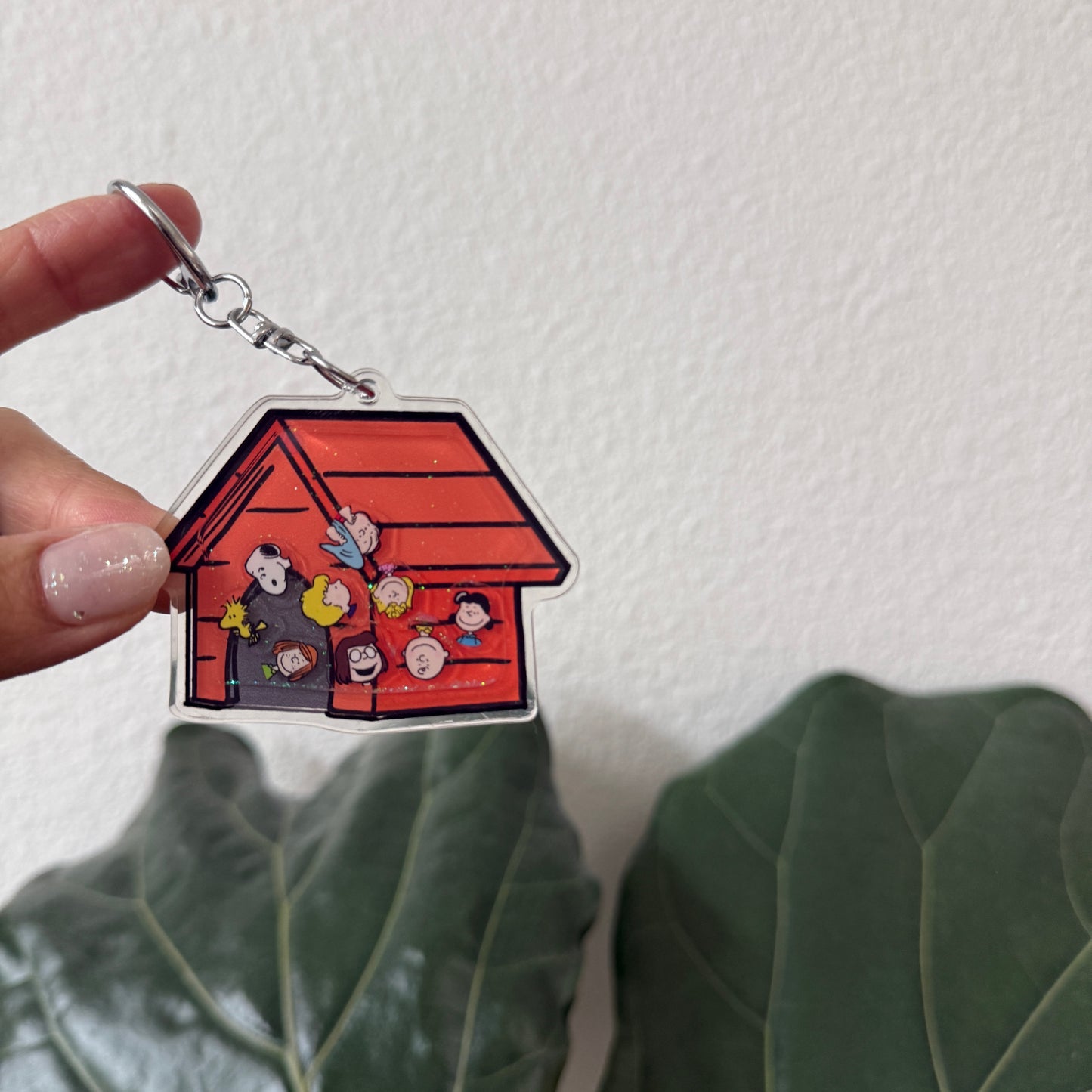 RED HOUSE liquid Keychain