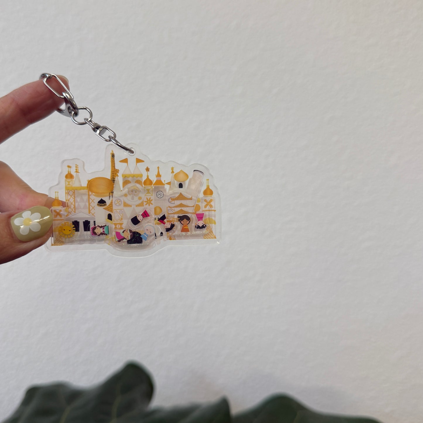 SMALL WORLD Liquid Keychain