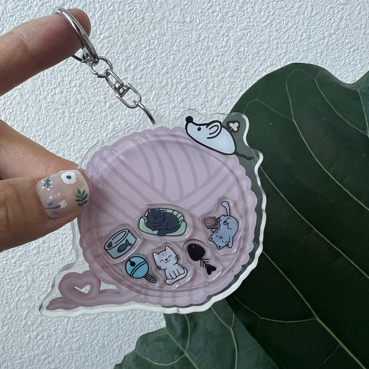 Cats Shaker Keychain: HERCATANDCO x SKYEANDOLIVER COLLAB