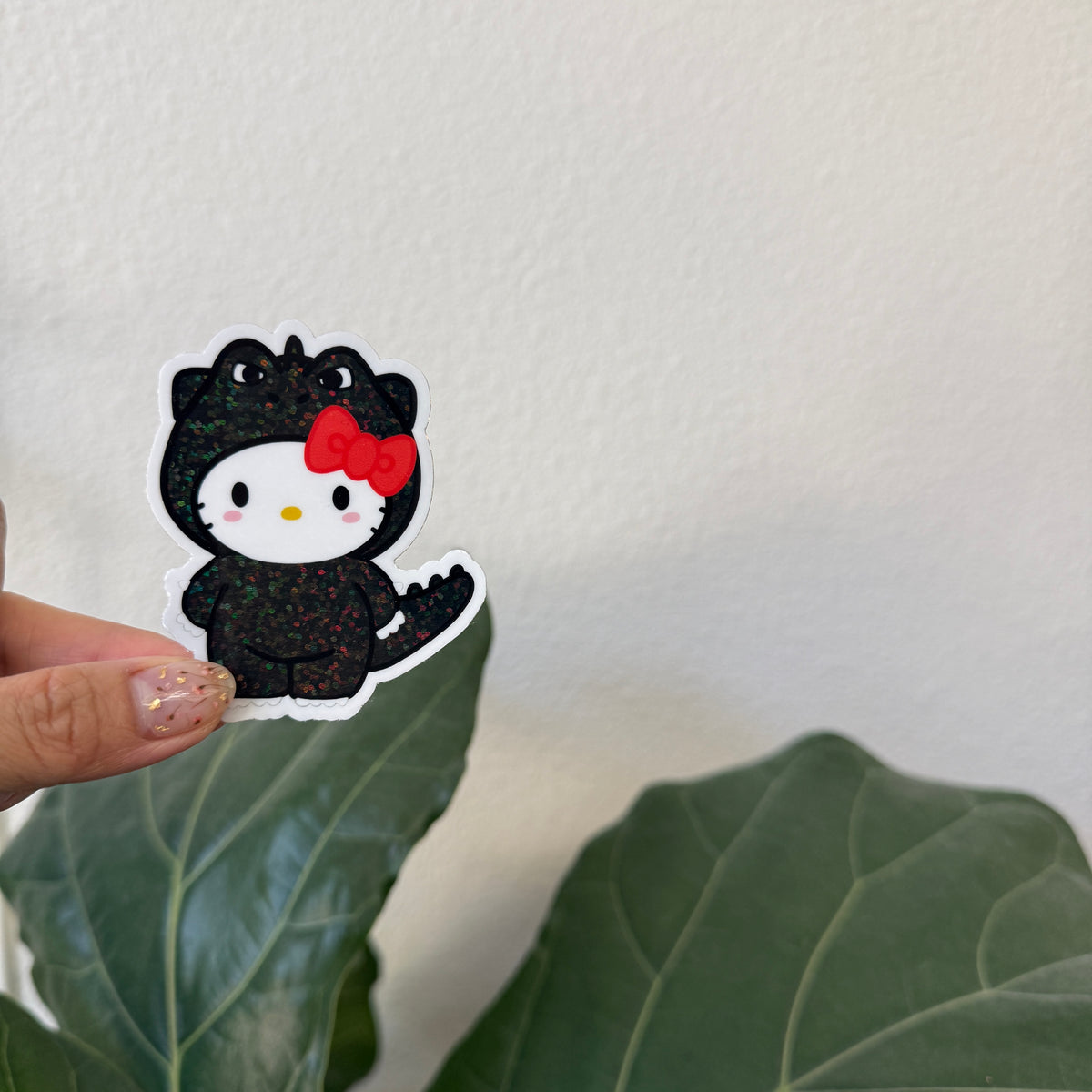 Glitter HK Zilla Sticker