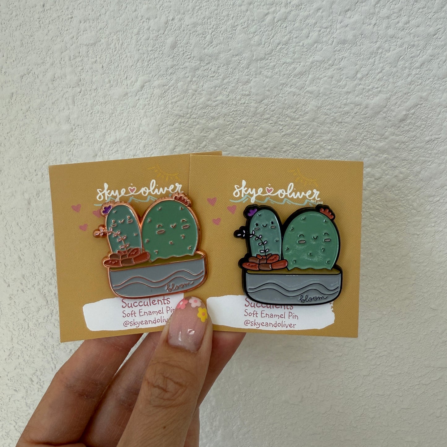 Succulent Enamel Pin