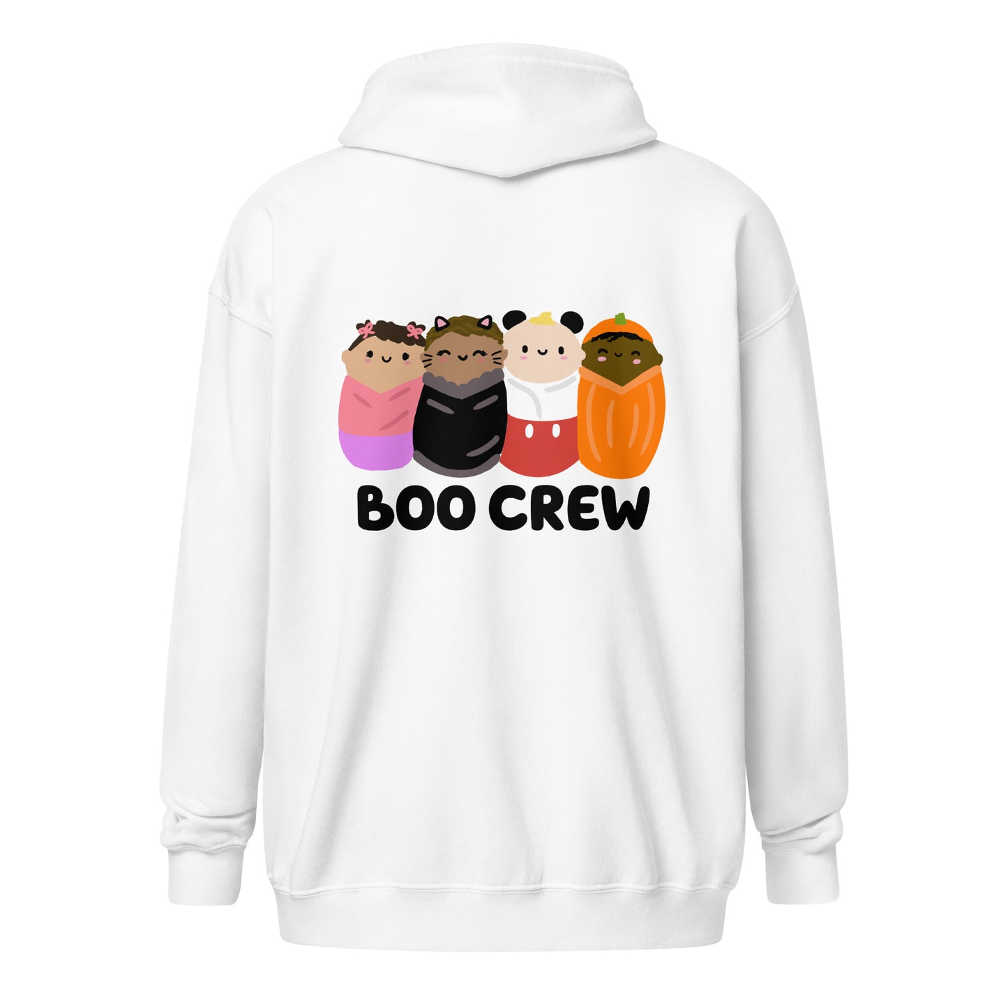 Boo Crew Unisex Zip Hoodie