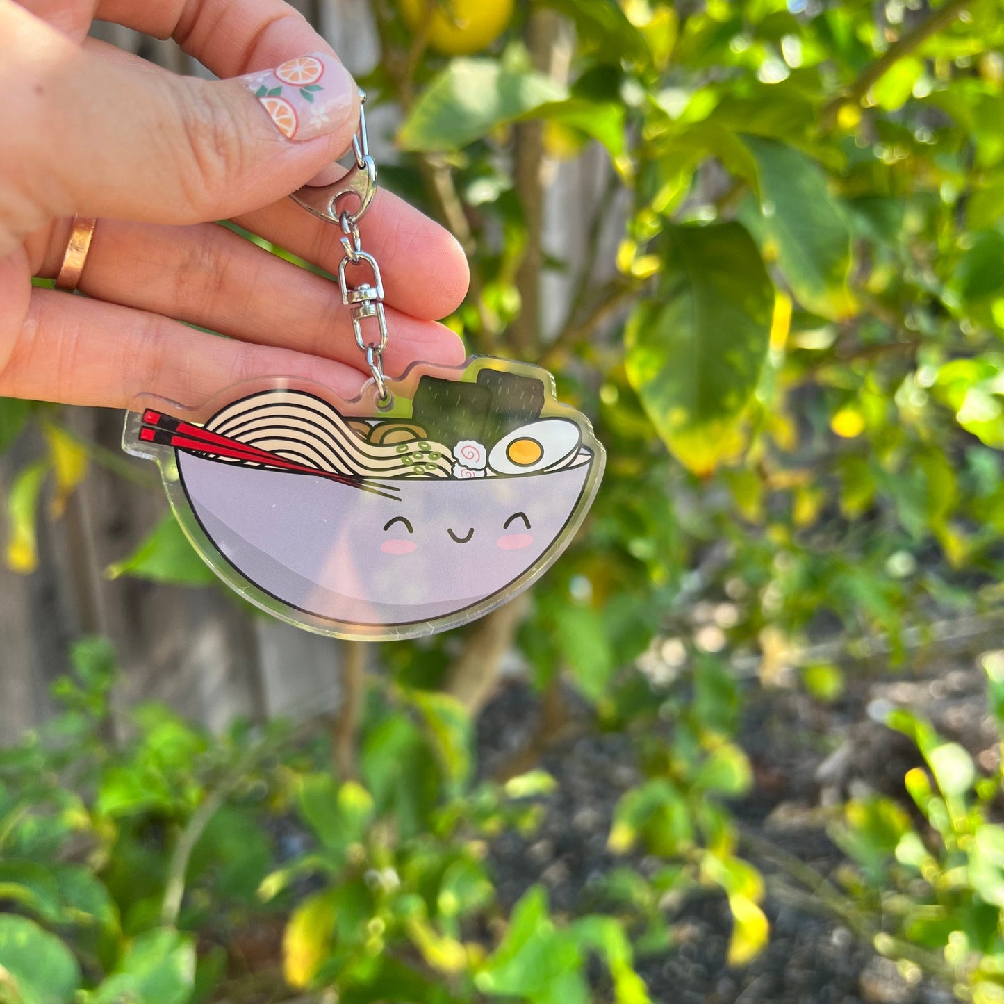 Boba, French Fries, Daisy, Shaved Ice, Heart, and Ramen Keychain