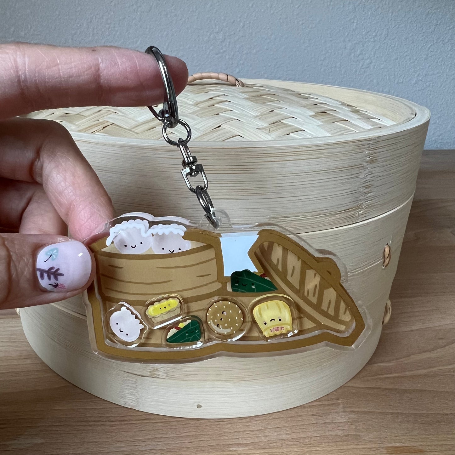 Dim Sum Shaker Keychain