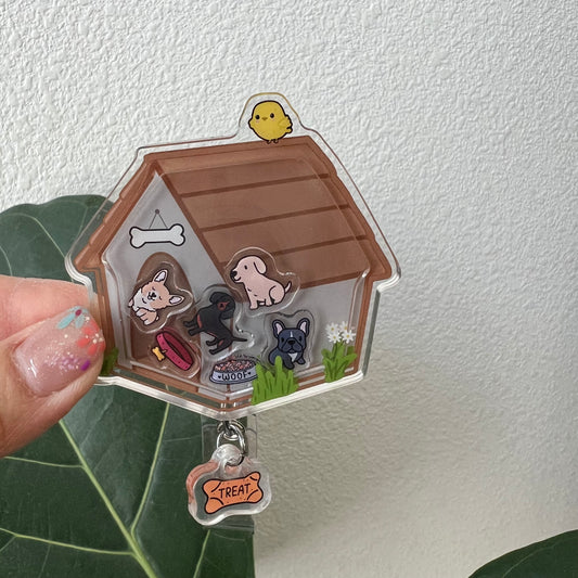 Shaker Badge Reel: Puppies