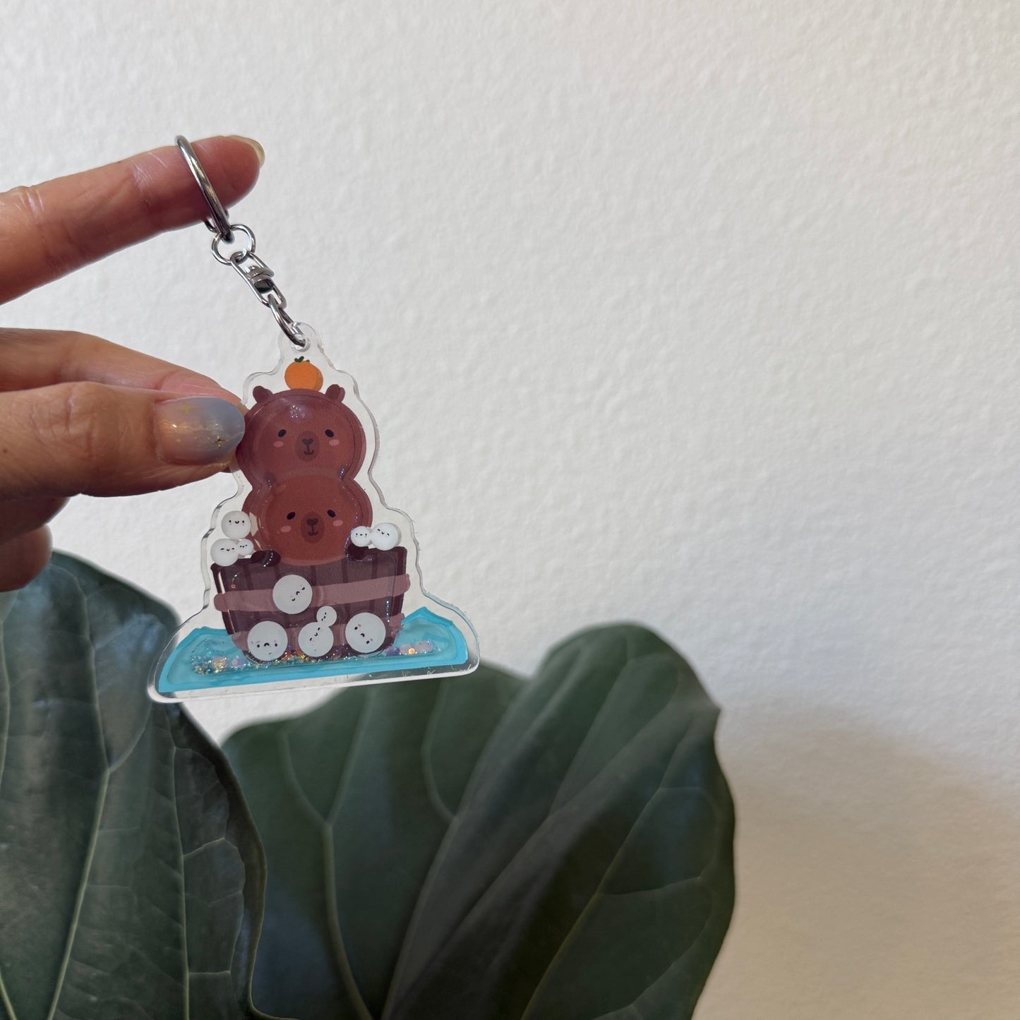 CAPYBARA liquid Keychain