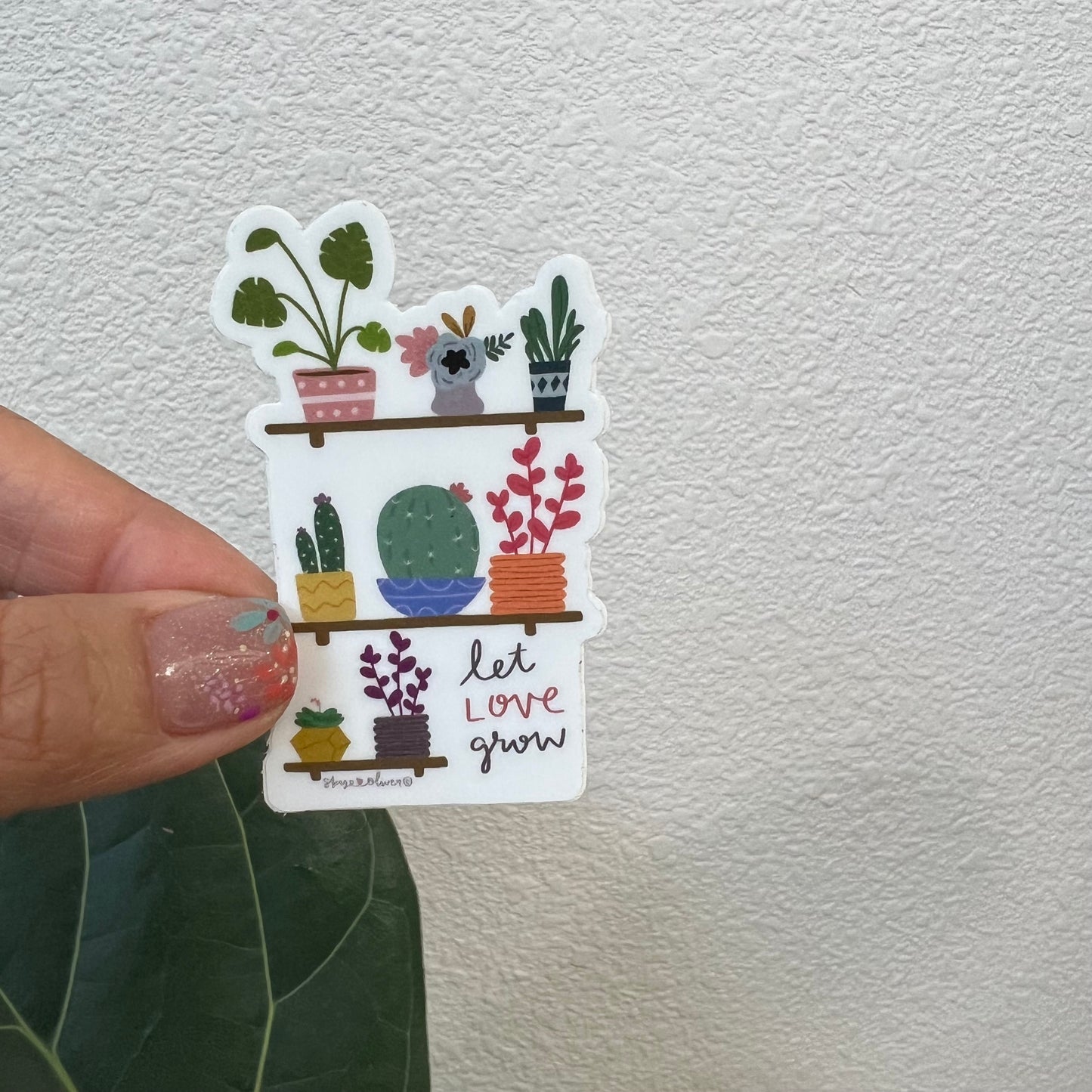 LET LOVE GROW Sticker
