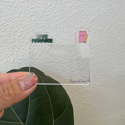 VERTICAL Badge Topper: CASE MANAGER