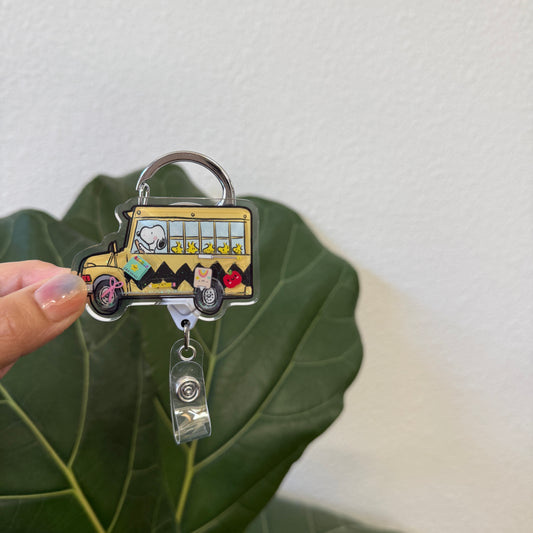 Liquid Badge Reel: School Bus