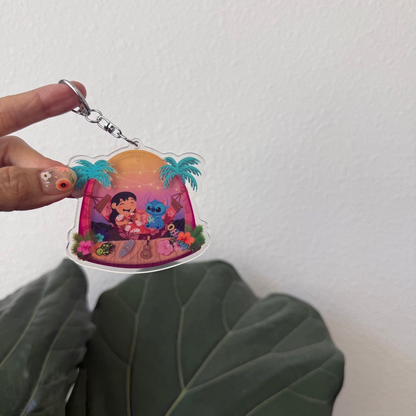 OHANA Liquid Keychain