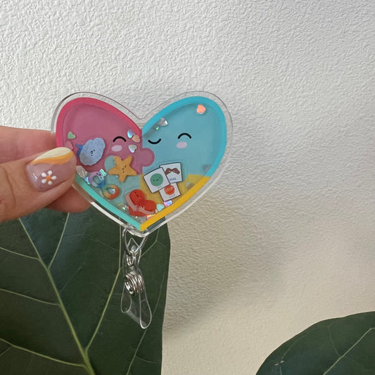 Liquid Badge Reel: Autism Awareness