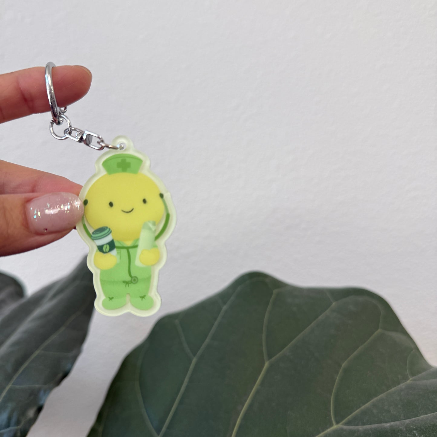 Glow-in-the-dark NURSE Trinket Keychain