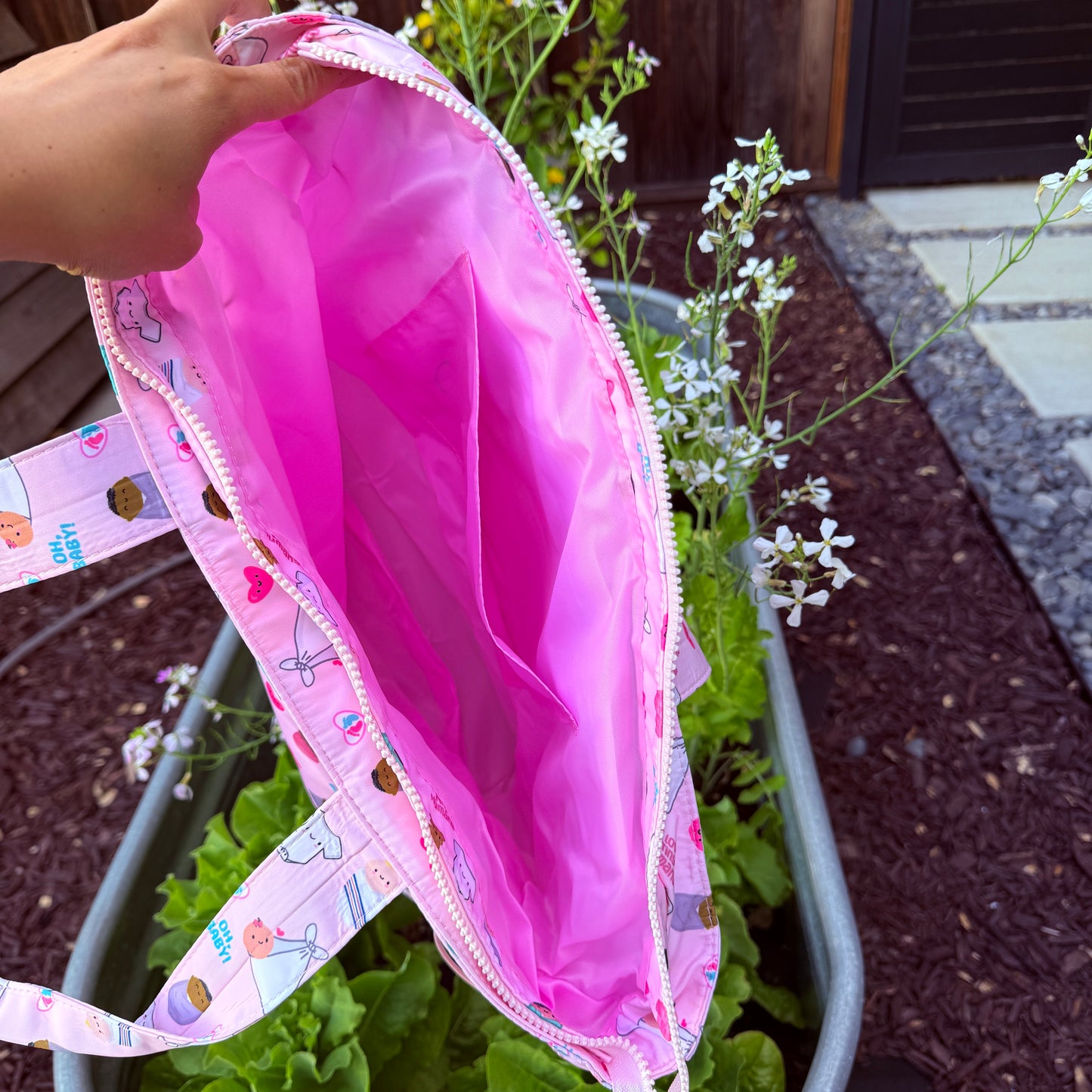 Babies Zippered TOTE Bag