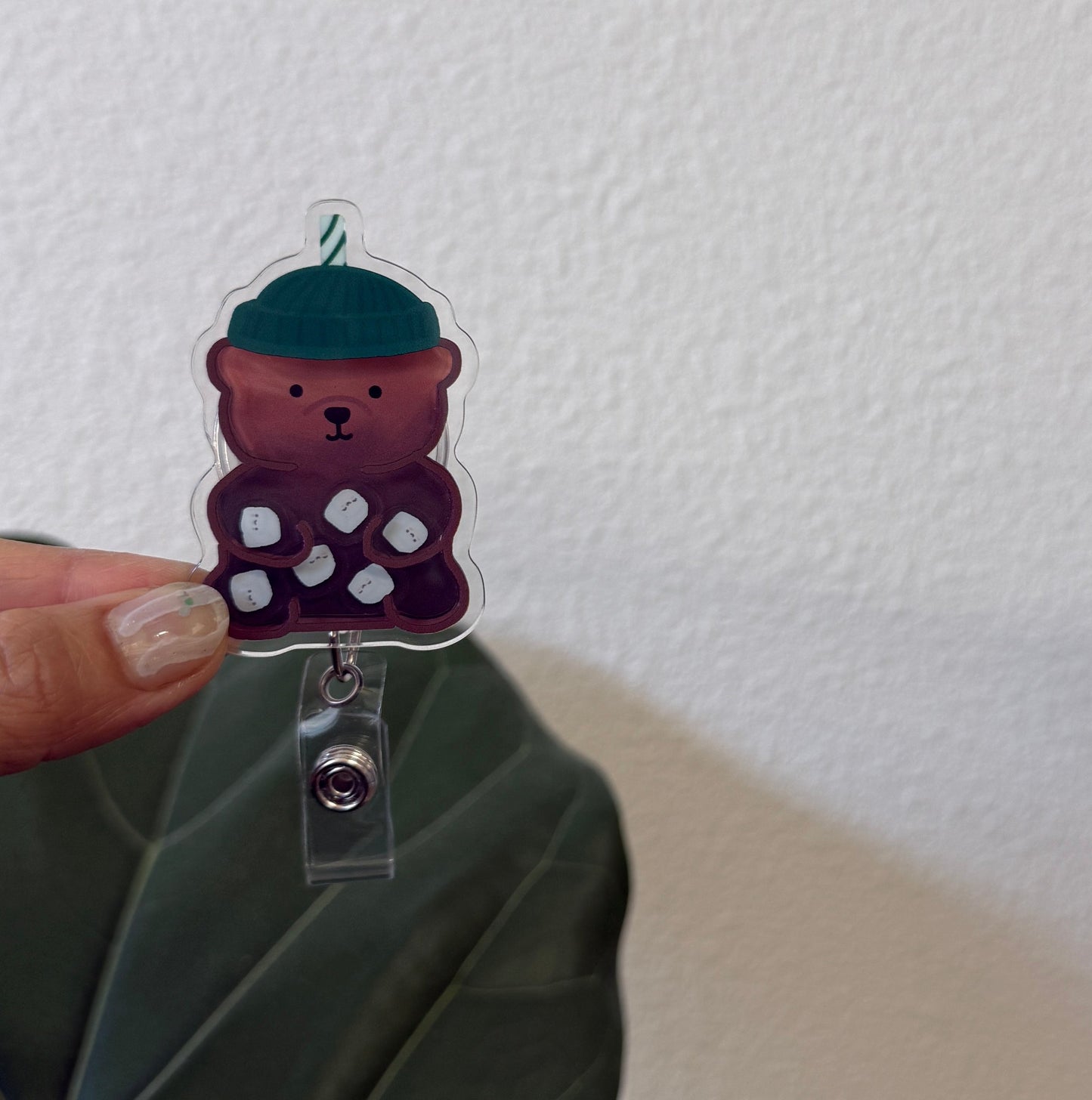 Liquid Badge Reel: Coffee Bear ☕️🐻