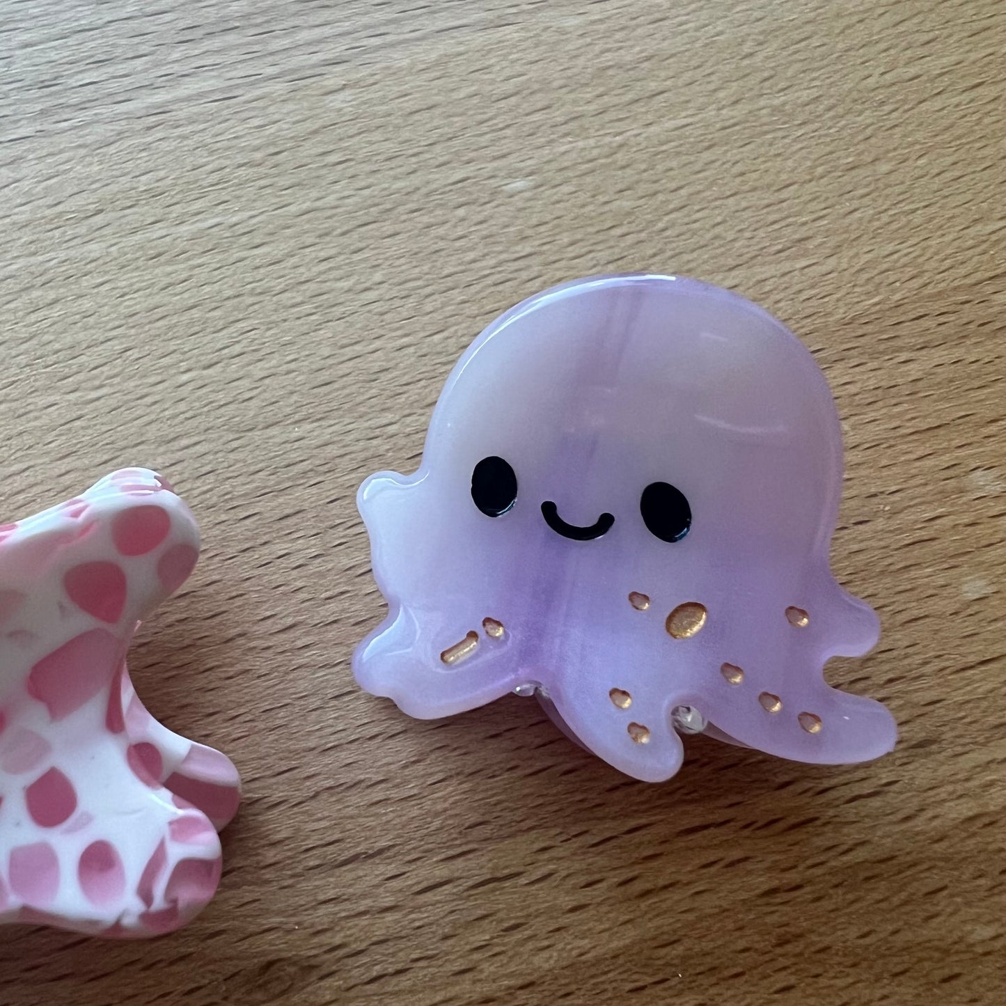 Ocean Buddies MINI CLAW CLIP: Set of TWO- Starfish & Octopus