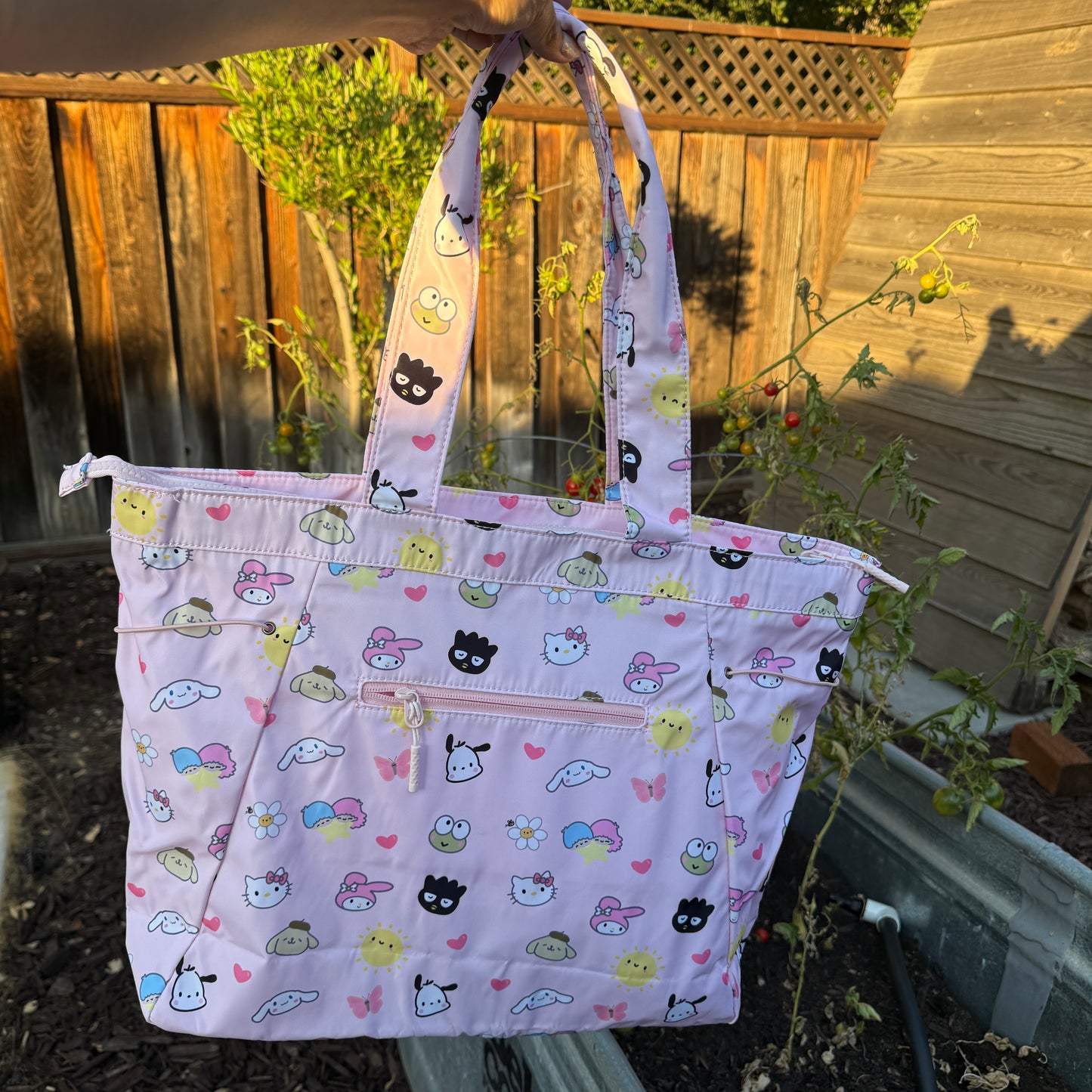 Pink Friends Zippered TOTE Bag