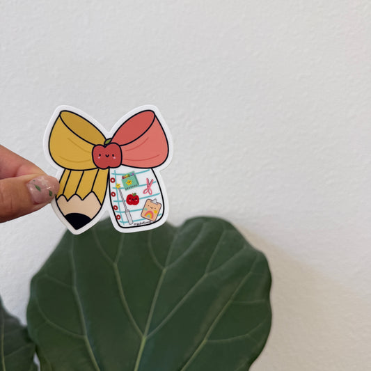 TEACHER BOW Sticker