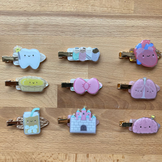 HAIR CLIPS-Baby clips, Girl clips. Sold Individually
