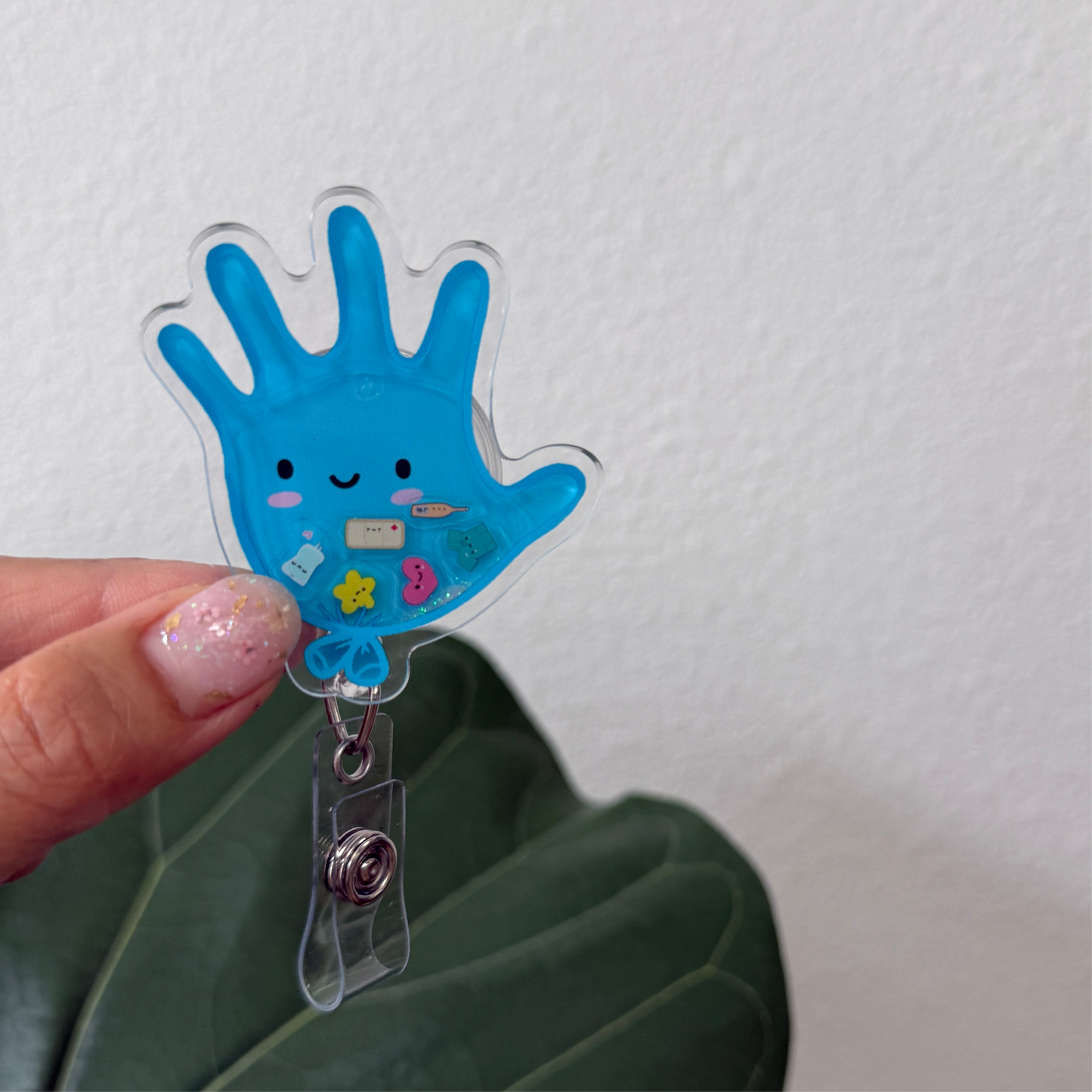Liquid Badge Reel: Glove Balloon
