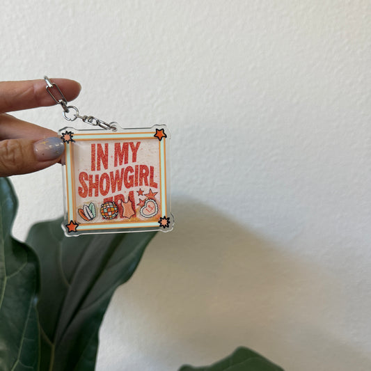 SHOWGIRL liquid Keychain