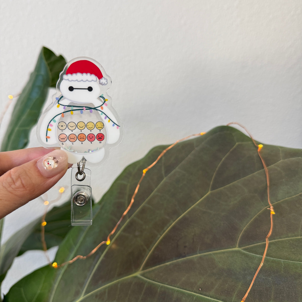 Liquid Badge Reel: Christmas Pain Scale