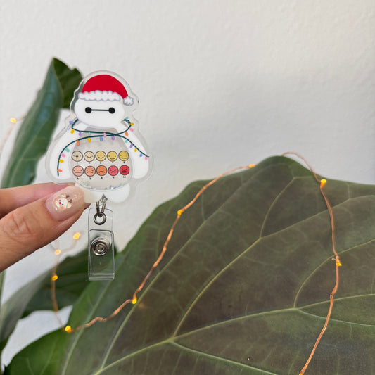Liquid Badge Reel: Christmas Pain Scale