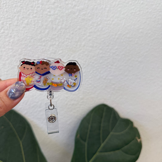 SHAKER Badge Reel: FOURTH OF JULY Babies