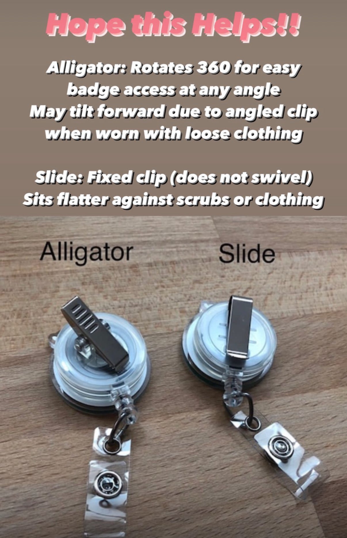 STANDARD Replacement Badge Reel