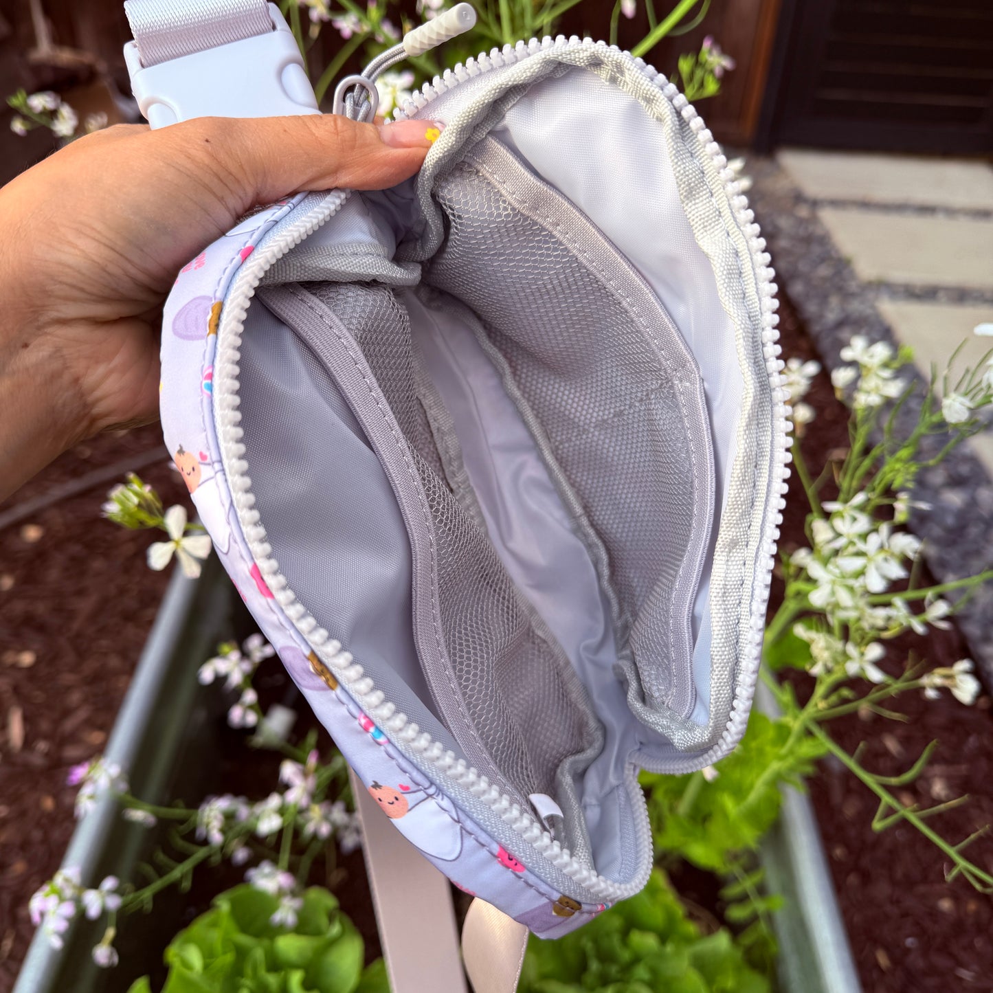 Light Grey Babies Belt Bag