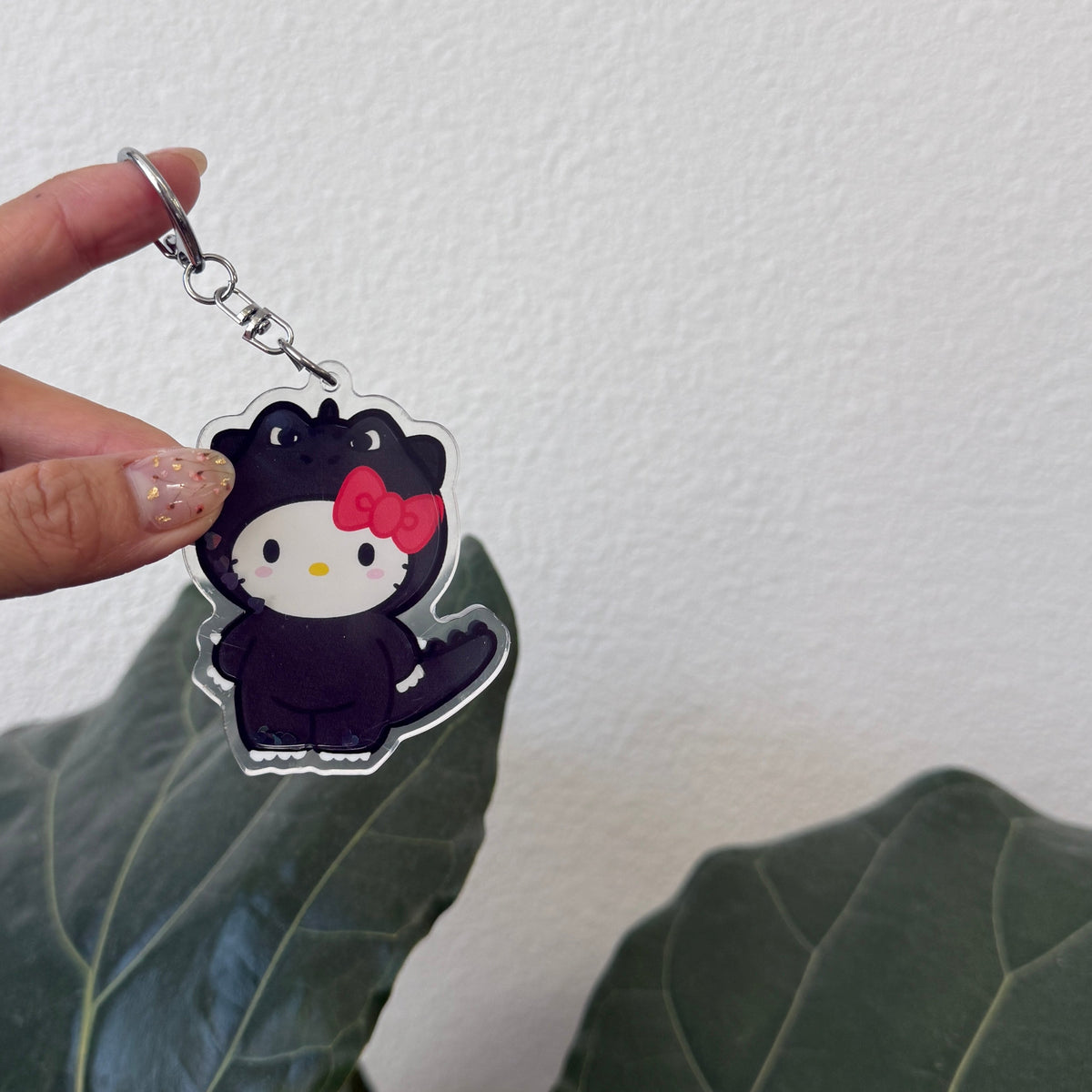 HK Zilla liquid Keychain