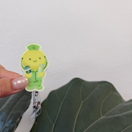 Glow-in-the-Dark badge: NURSE Trinket
