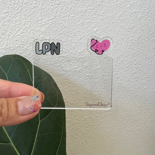 VERTICAL Badge Topper: LPN