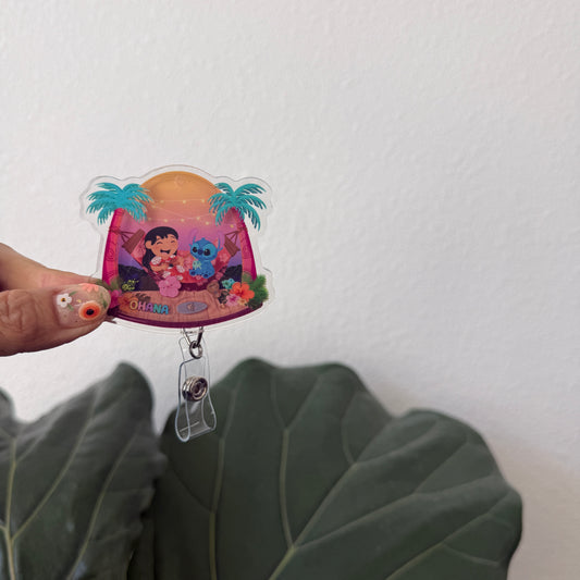 Liquid Badge Reel: Ohana