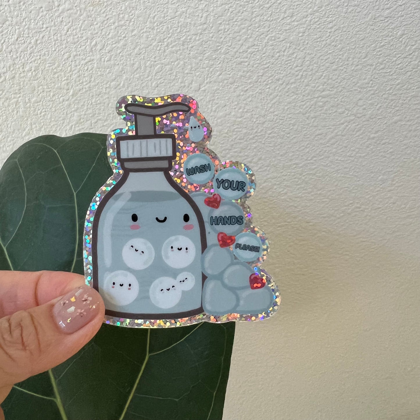 Wash Your Hands, Please Sticker