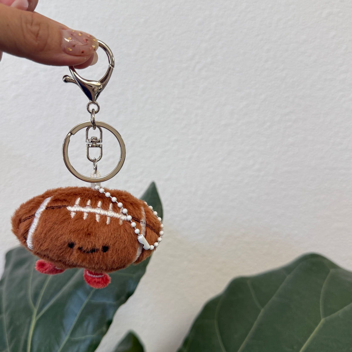 Football Plush Keychain