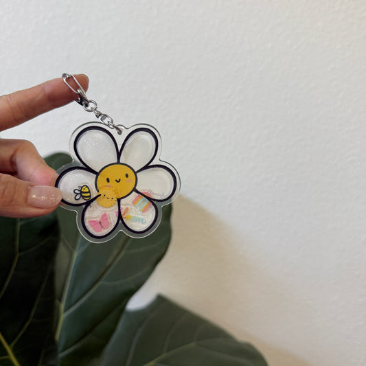 DAISY Liquid Keychain