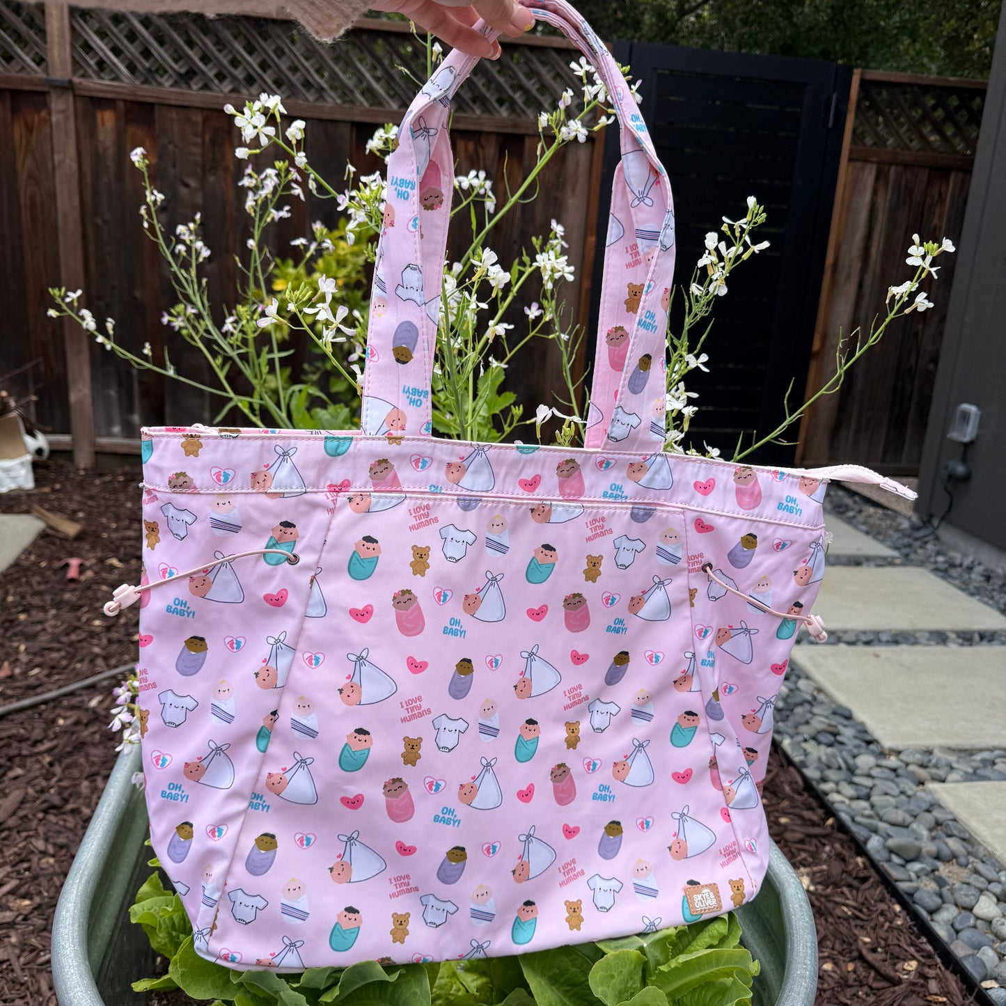 Babies Zippered TOTE Bag
