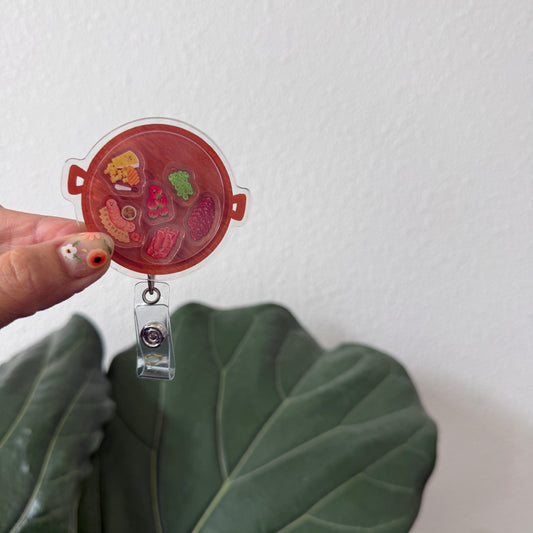 Shaker Badge Reel: Charcuterie