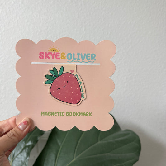 Strawberry Magnetic Bookmark