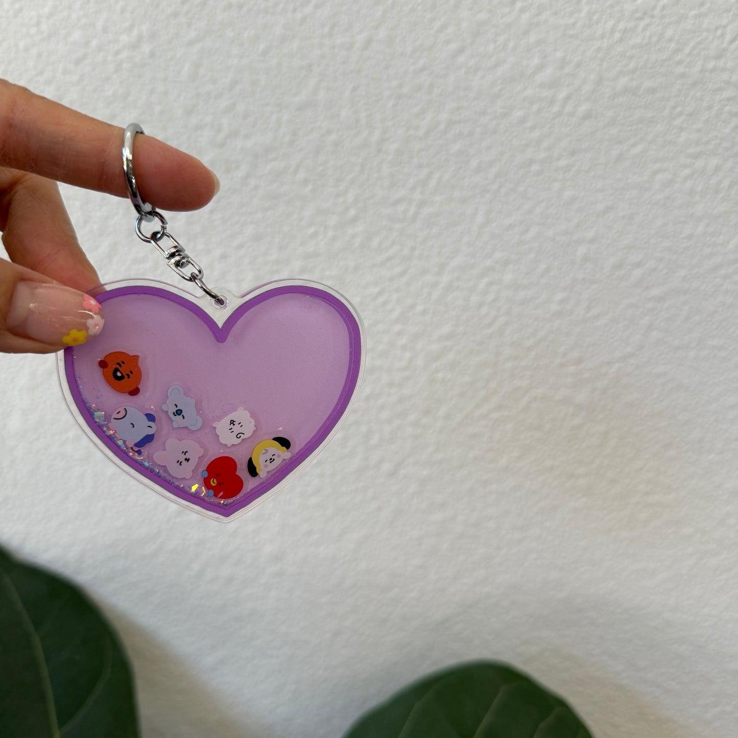 KPOP Liquid Keychain