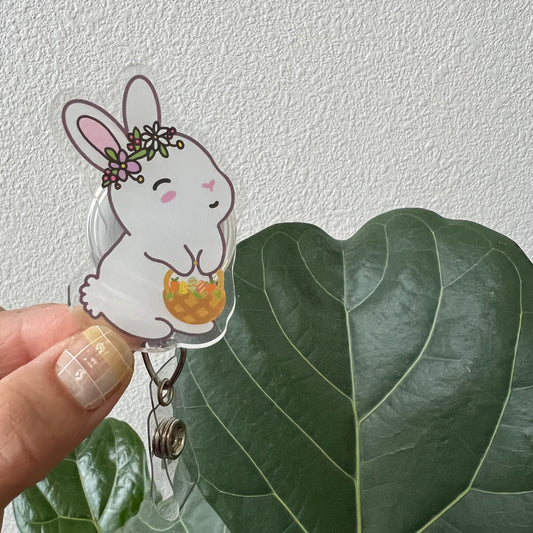 Spring Bunny Badge Reel