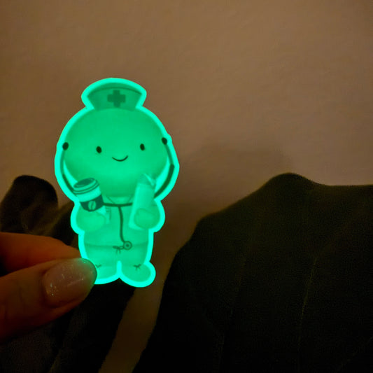 Glow in the Dark NURSE Trinket Sticker