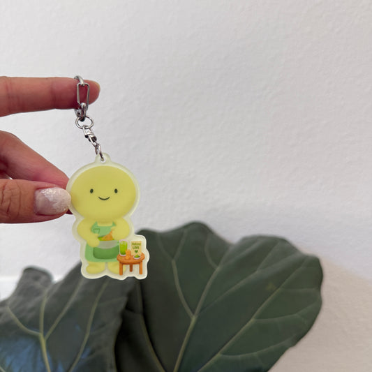 Glow-in-the-dark MATCHA Trinket Keychain