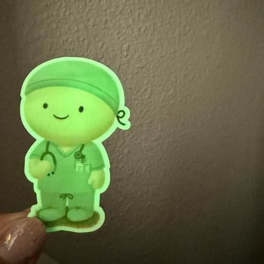 SECONDS: Glow in the Dark Trinket Sticker